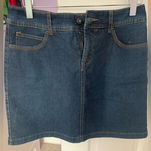 Denim skort